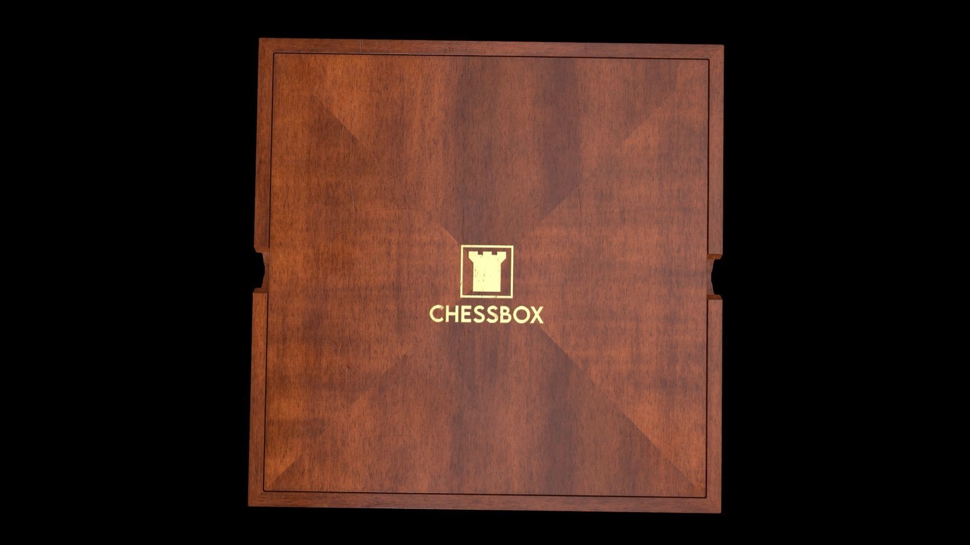 Wooden Chessboard Game-ready Low-poly 3D model_24