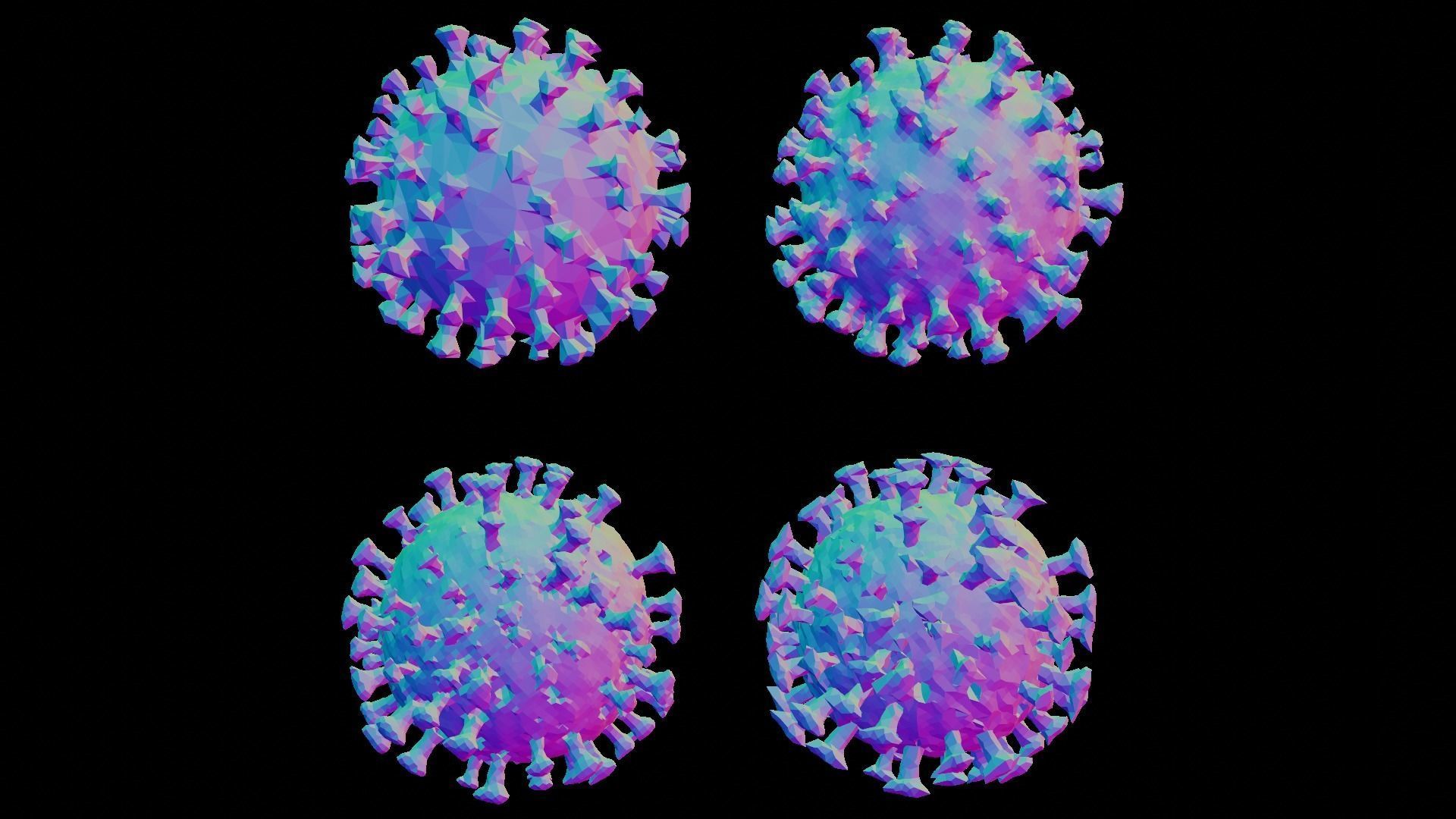 Tech Covid in 15 versions - 81 renders ready to use Low-poly 3D model_23