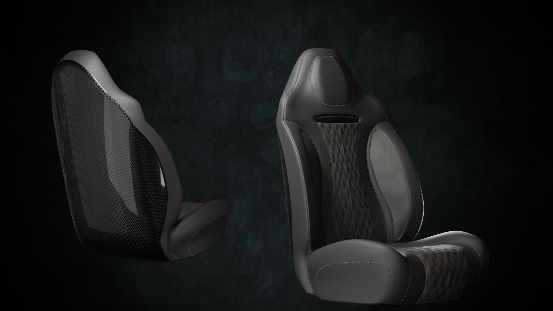 Sport Seats Free 3D model_1
