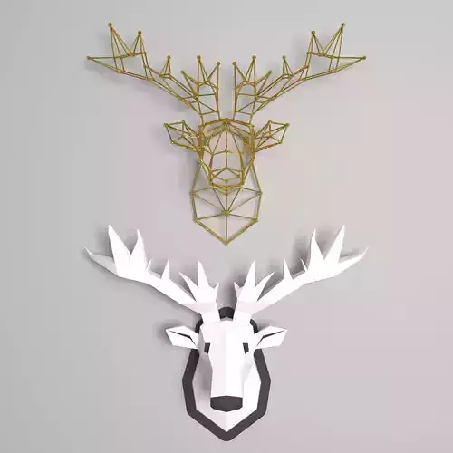 wall-mounted moose head