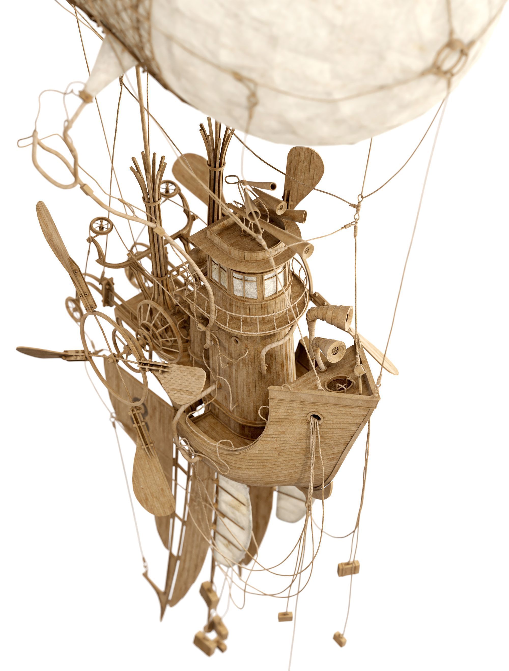 The Captain steampunk sculpture by Daniel Agdag 3D model_3