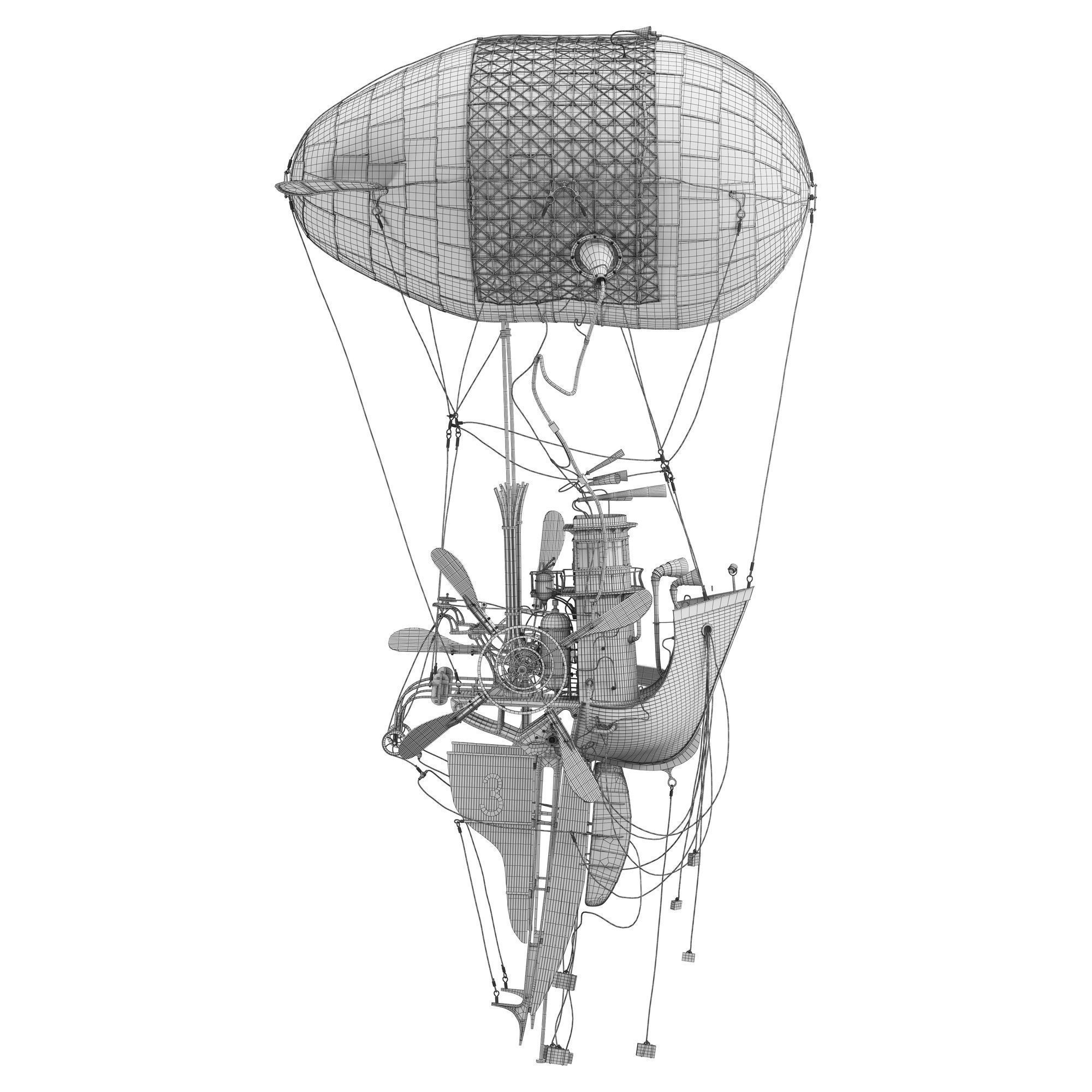 The Captain steampunk sculpture by Daniel Agdag 3D model_12