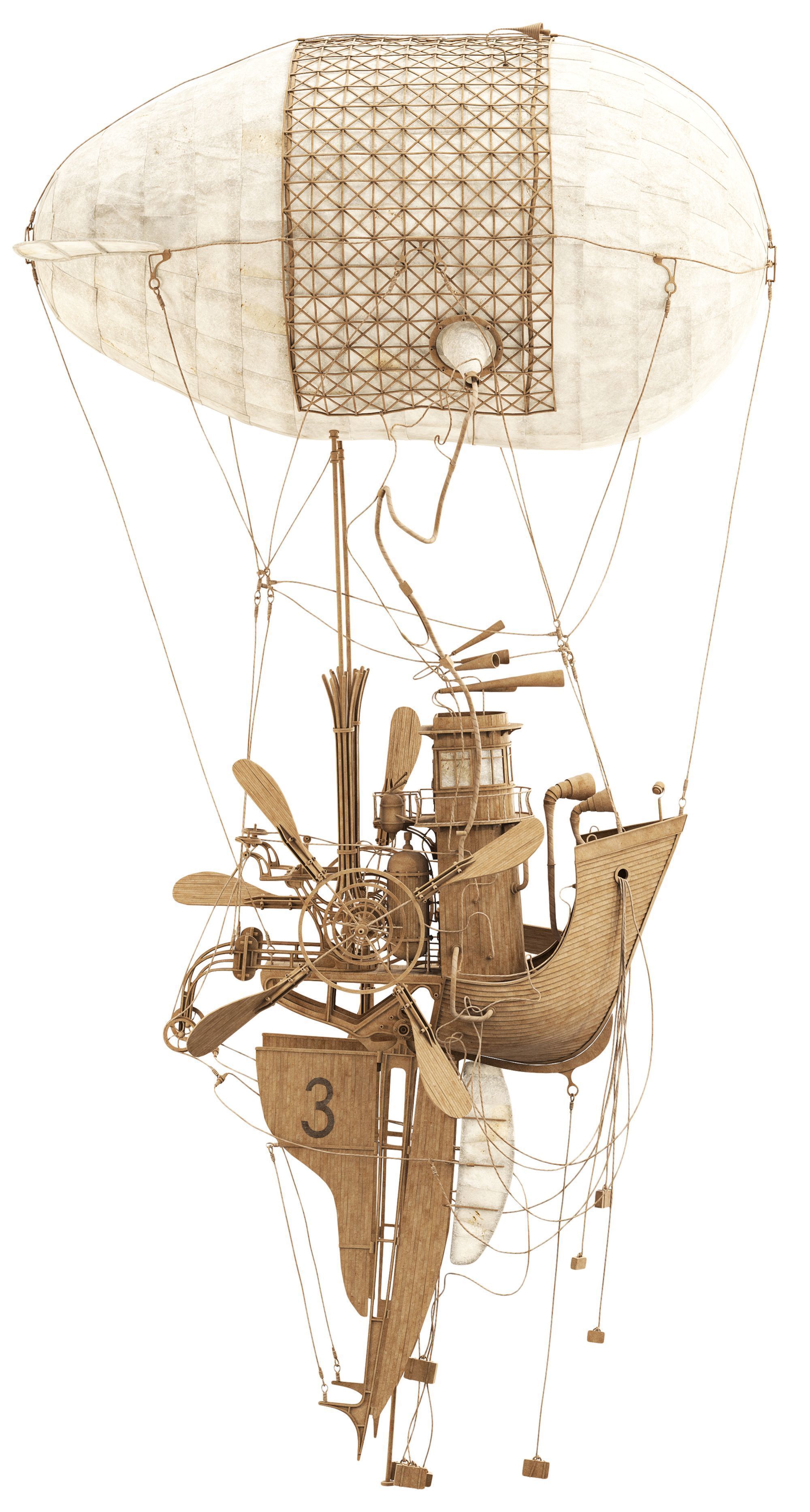 The Captain steampunk sculpture by Daniel Agdag 3D model_1