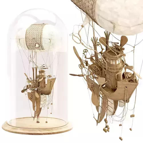 The Captain steampunk sculpture by Daniel Agdag 3D model