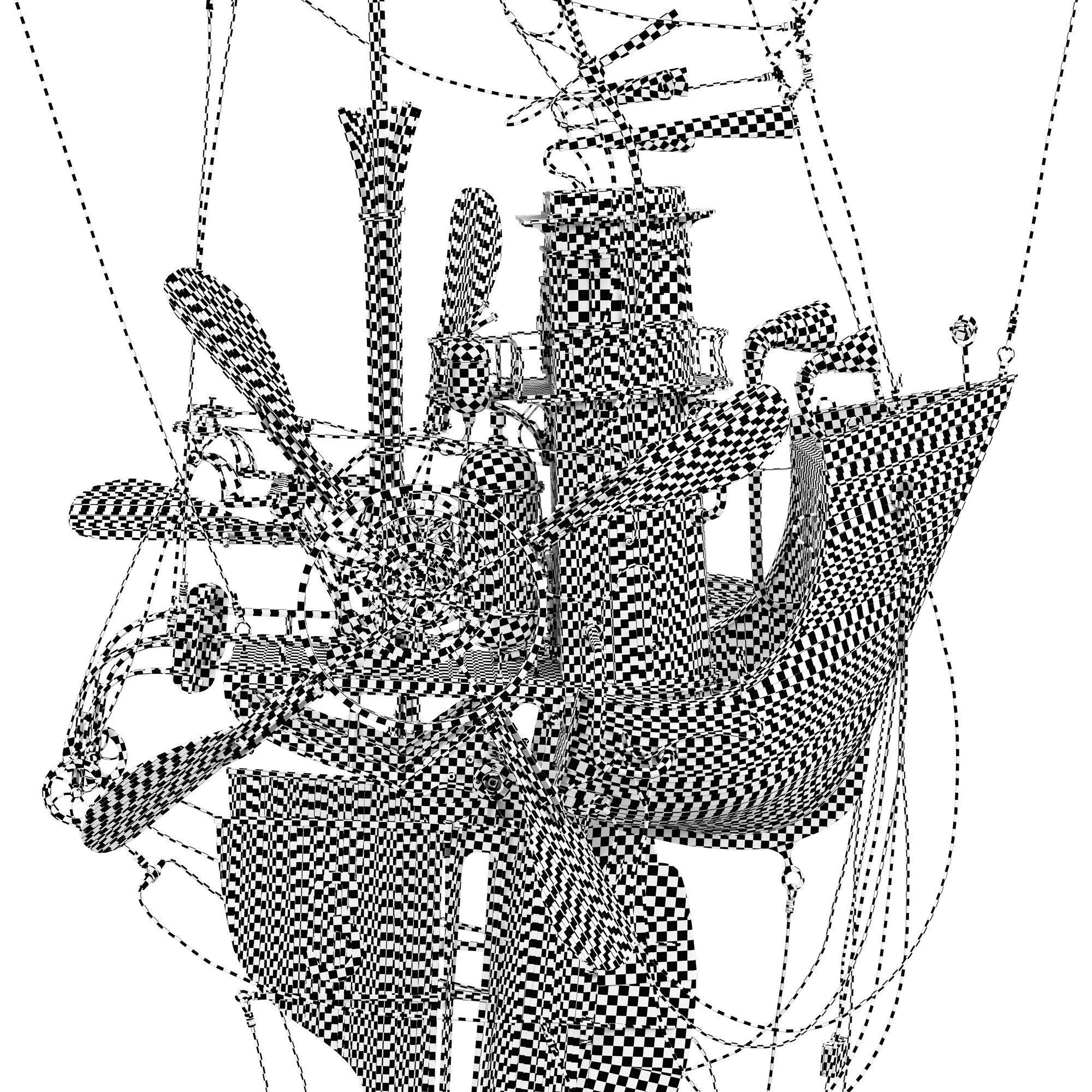 The Captain steampunk sculpture by Daniel Agdag 3D model_9
