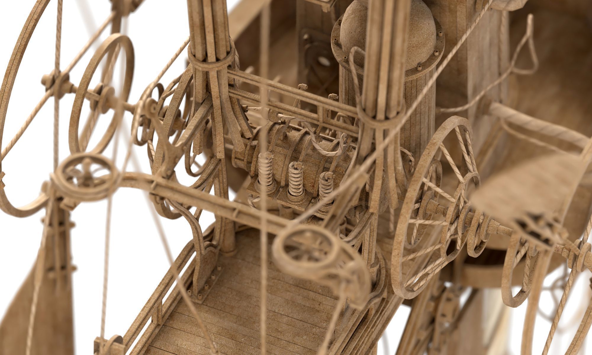 The Captain steampunk sculpture by Daniel Agdag 3D model_7