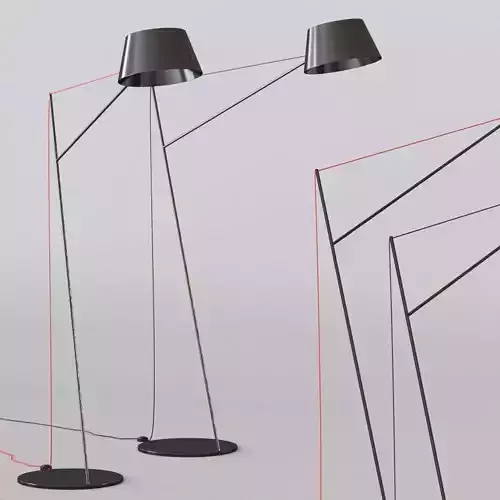 Spar Floor Lamp by Resident 3D model