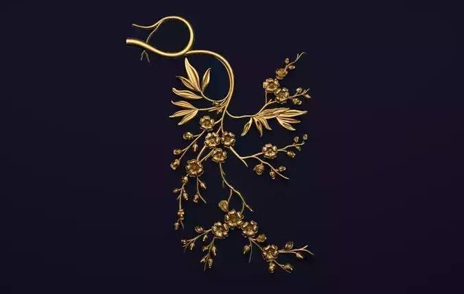 Decorative Ceiling 3D model 03