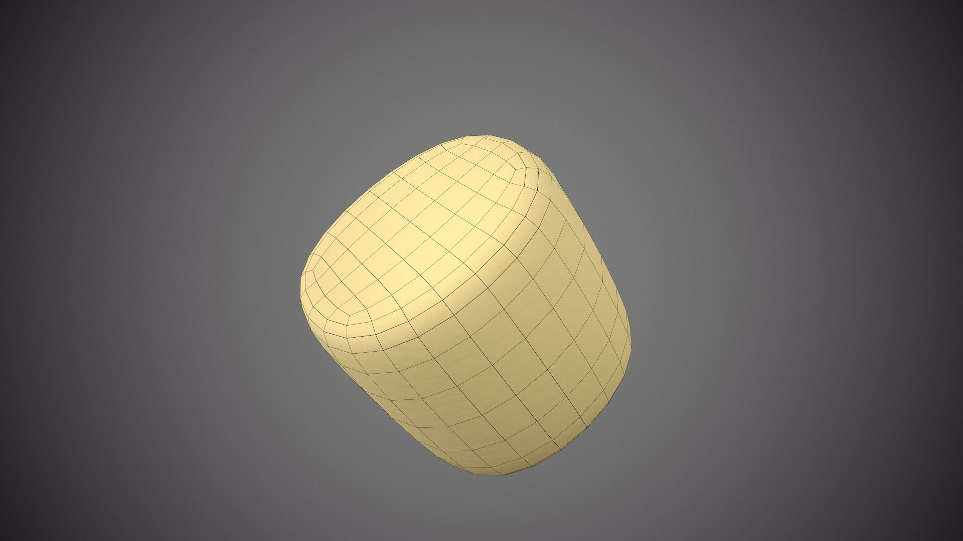 Colored Marshmallows Low-poly 3D model_7