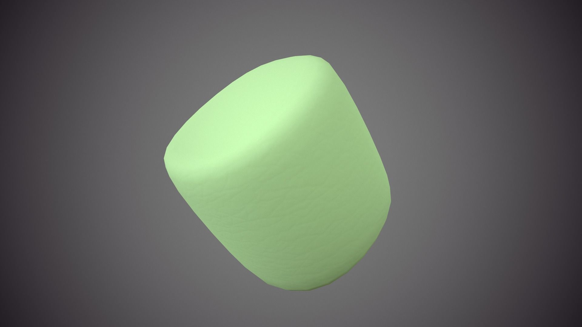 Colored Marshmallows Low-poly 3D model_5