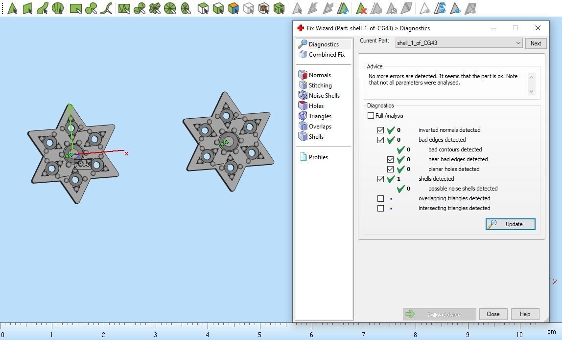 Snowflake earring 3D print model_11
