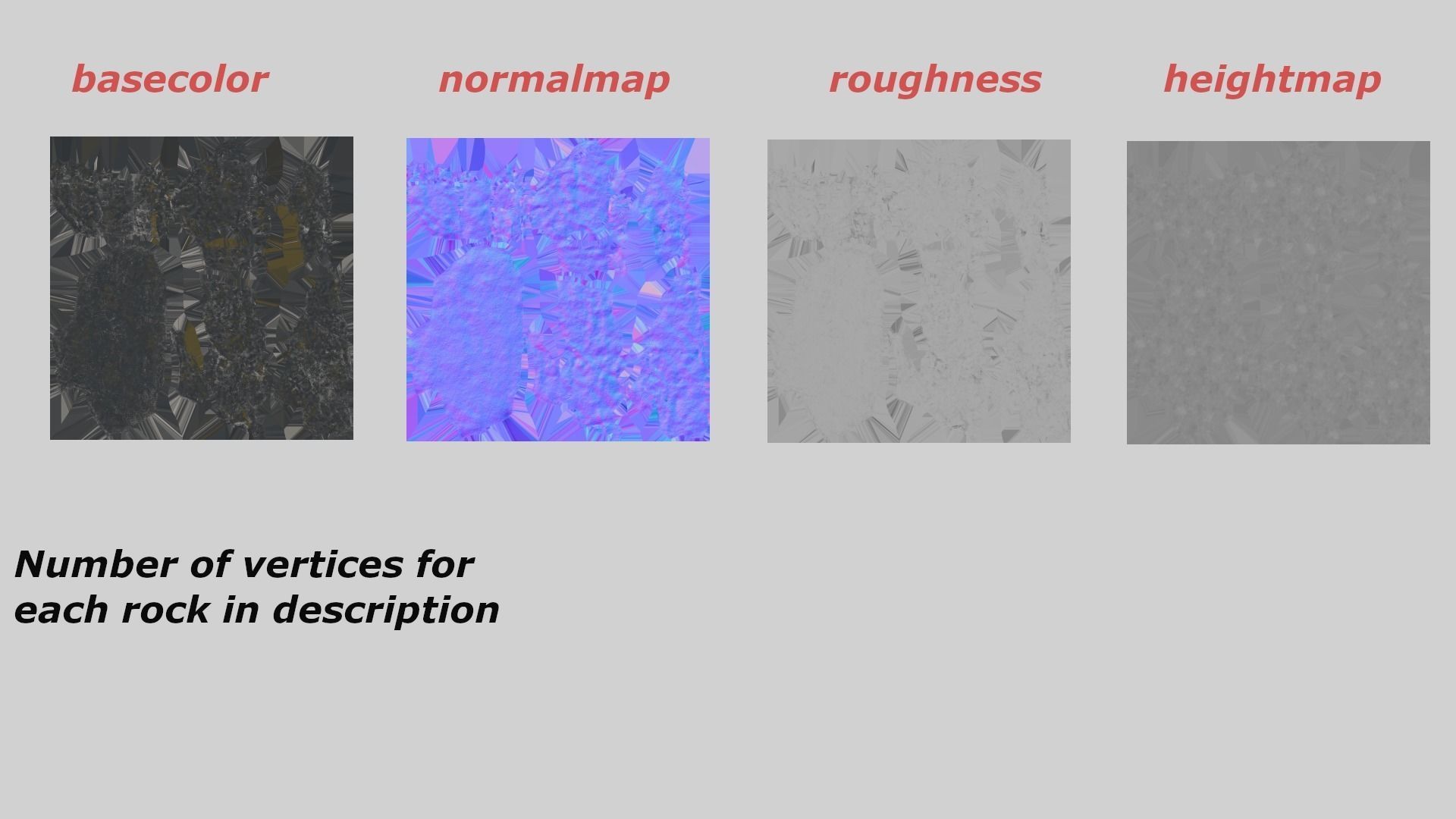 Low-poly rock pack Low-poly 3D model_8