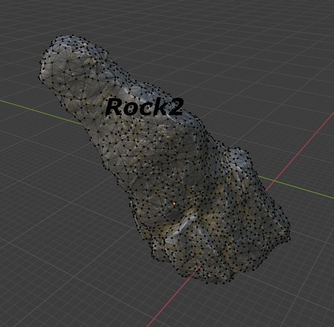 Low-poly rock pack Low-poly 3D model_4