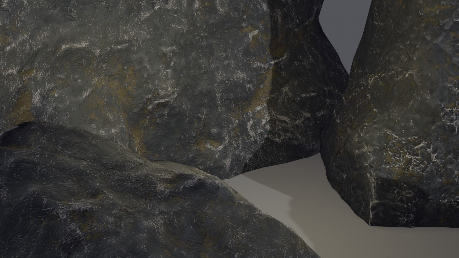 Low-poly rock pack Low-poly 3D model_1