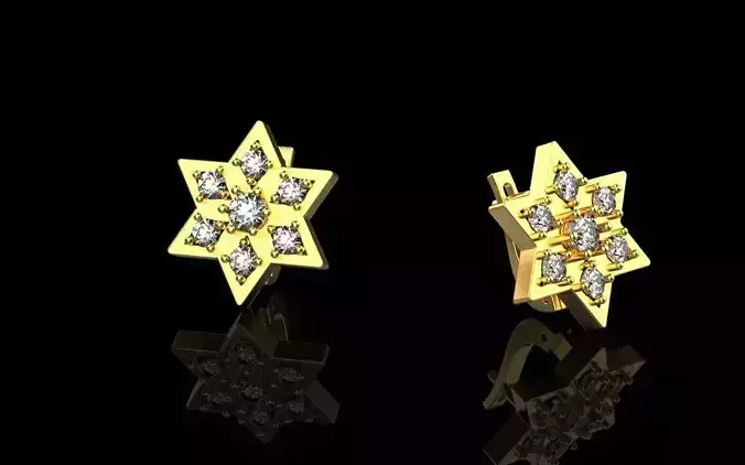 Snowflake earring 2