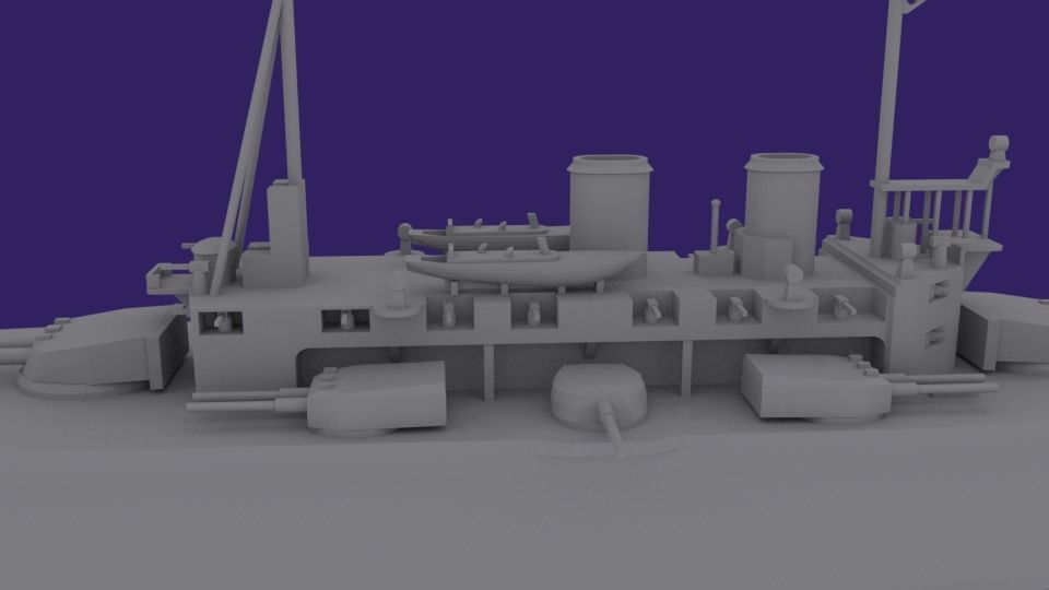 HMS Agamemnon 3D print model_5