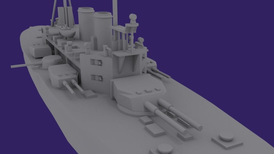 HMS Agamemnon 3D print model_4