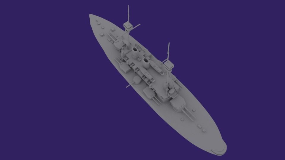 HMS Agamemnon 3D print model_2