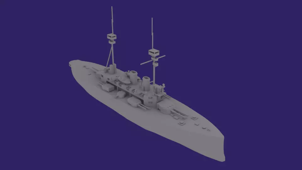 HMS Agamemnon 3D print model_0