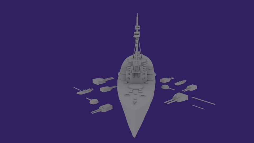 HMS Agamemnon 3D print model_7