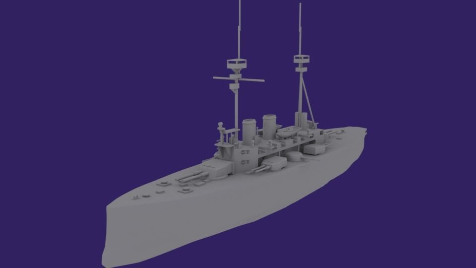 HMS Agamemnon 3D print model_3