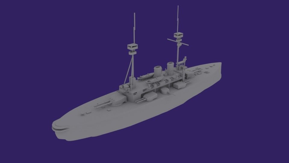 HMS Agamemnon 3D print model_1