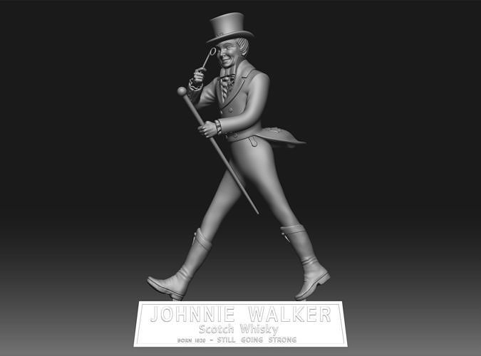 Johnnie Walker Vintage Statue 3D print model