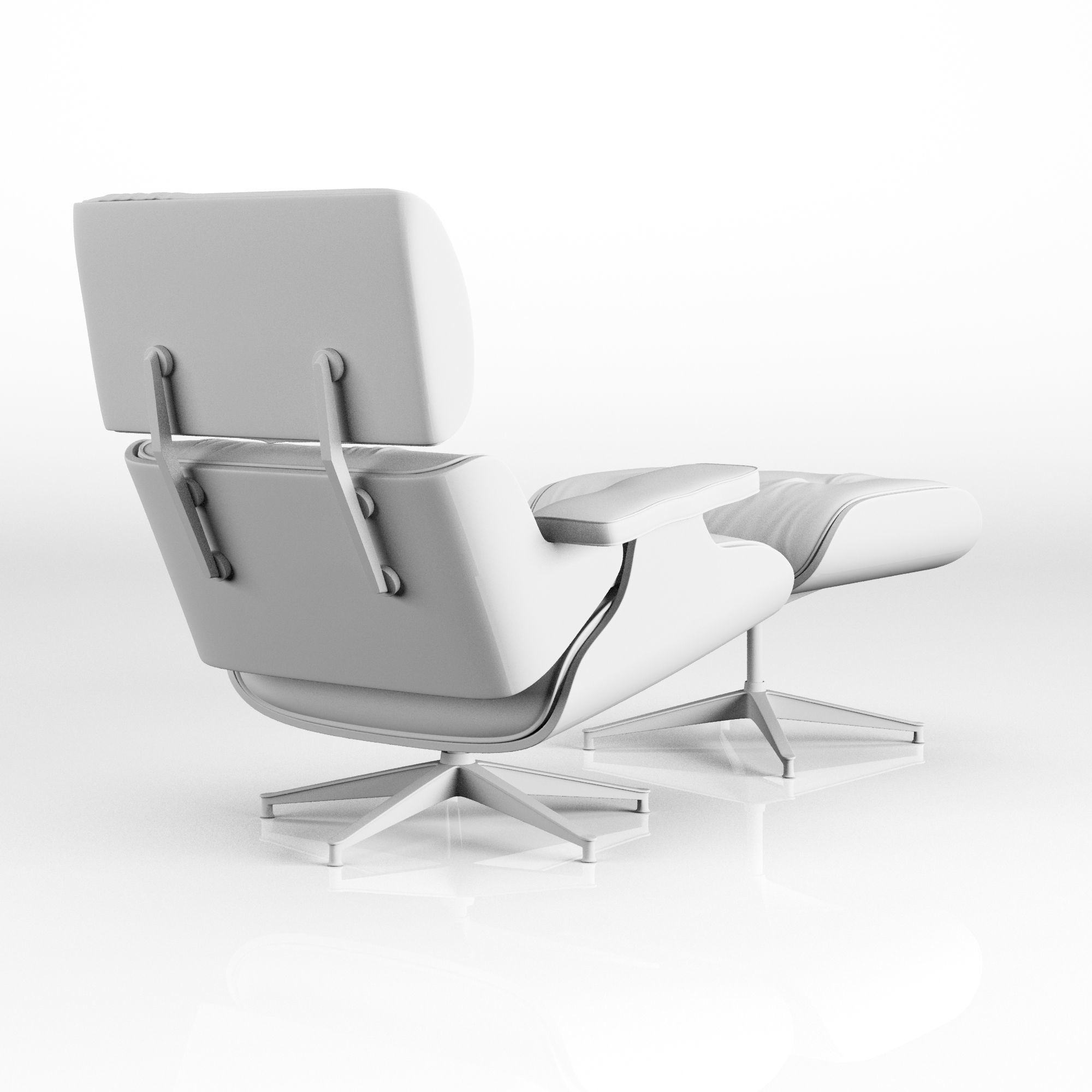 eames armchair 3D model_4