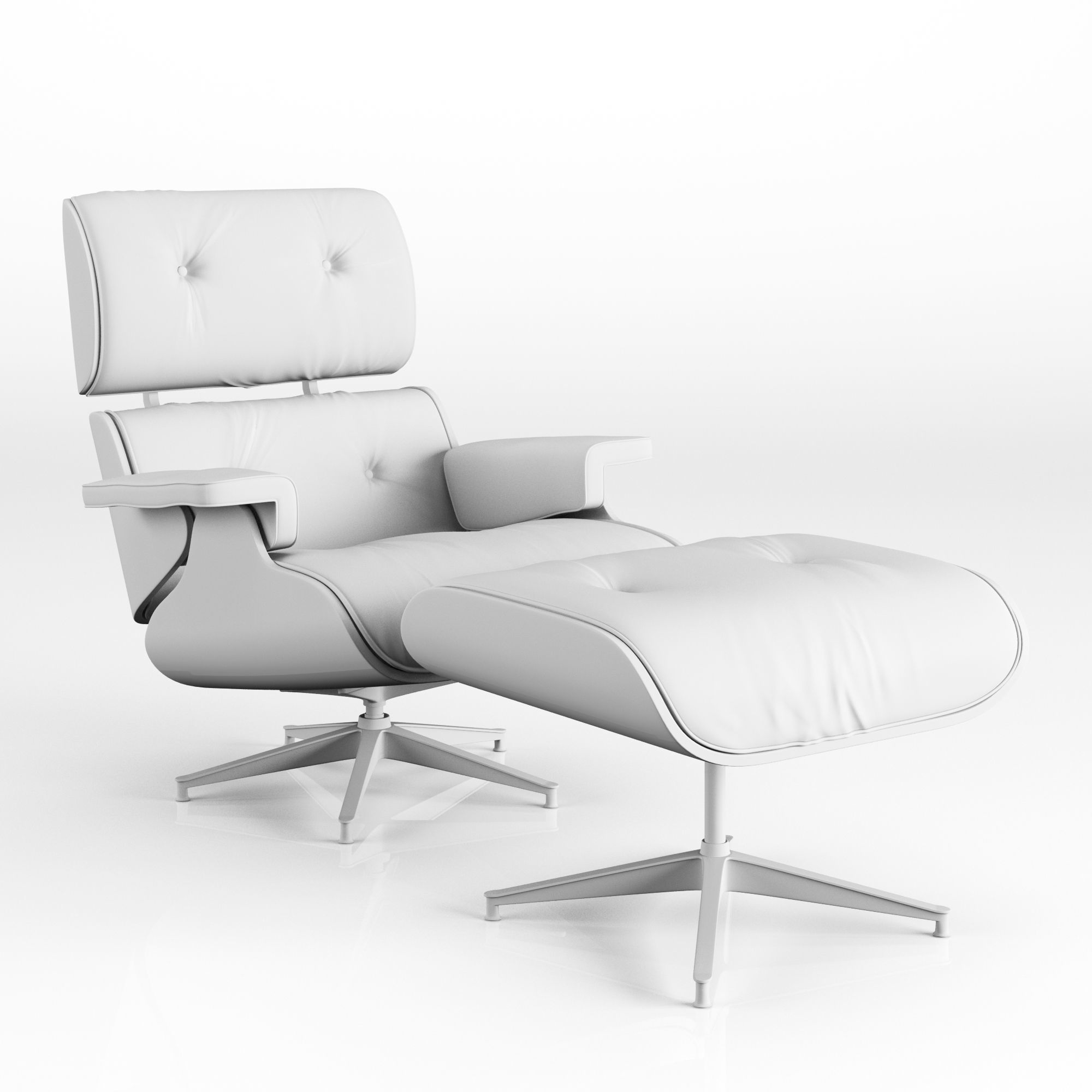 eames armchair 3D model_1
