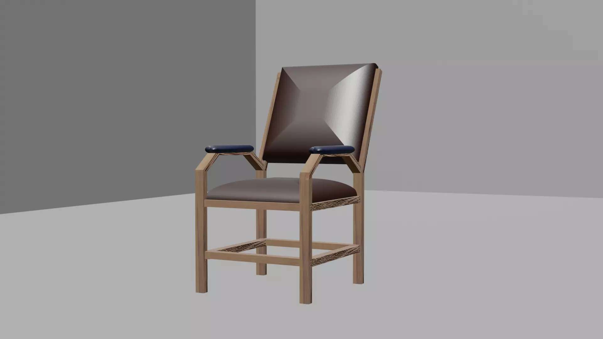 CHAIR with armrests 3D model_0