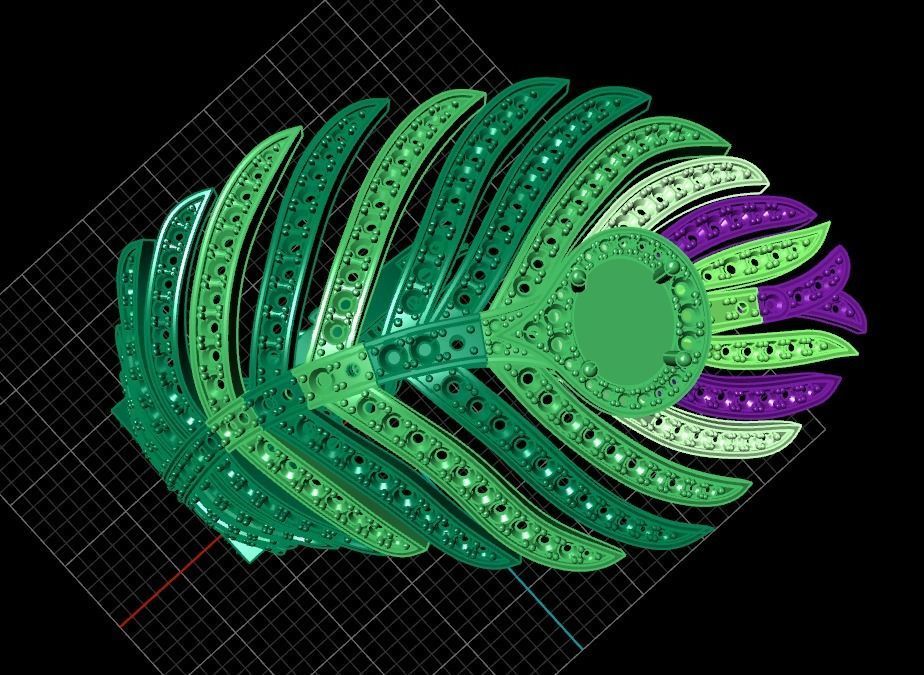 exclusive ring feather diamond 3D print model_34