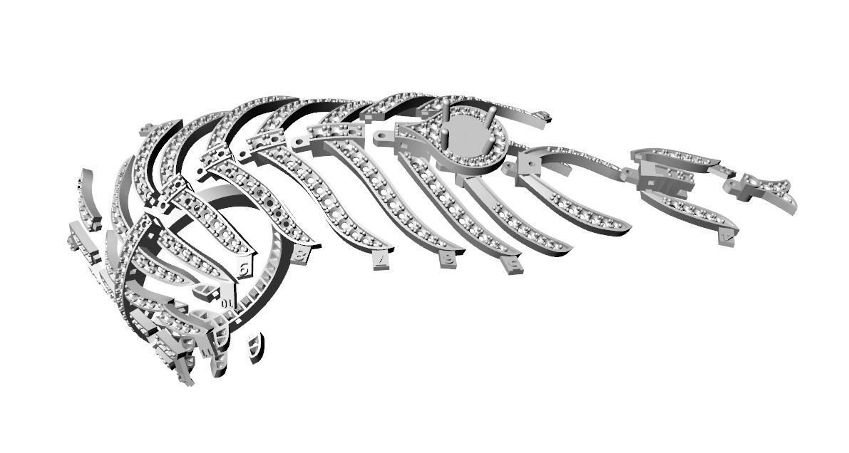 exclusive ring feather diamond 3D print model_37