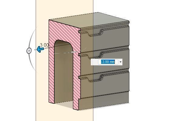 Model Railway Bedroom Draw Unit 3D print model_5