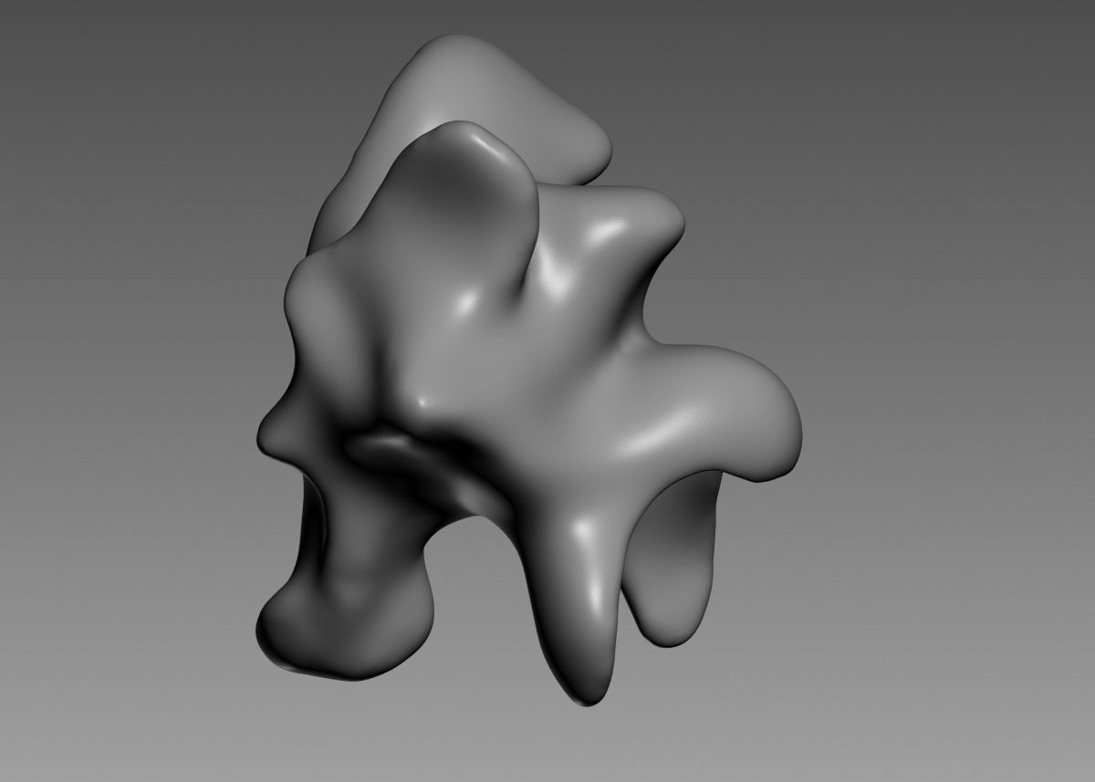 Modern Abstract Decorative sculpture 3d print model 3D print model_31