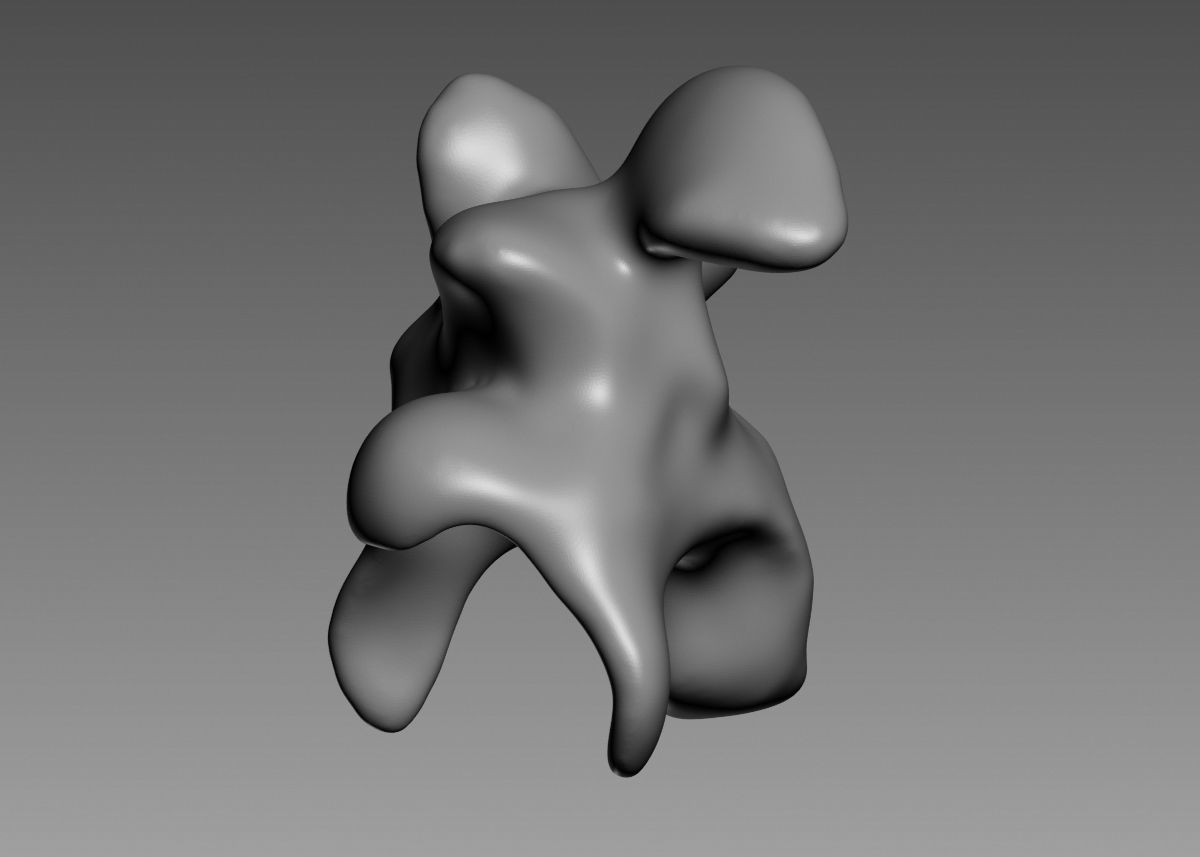 Modern Abstract Decorative sculpture 3d print model 3D print model_19