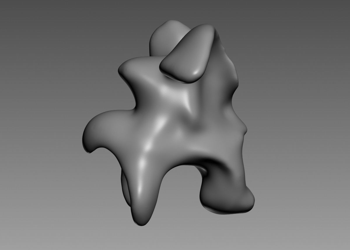 Modern Abstract Decorative sculpture 3d print model 3D print model_15