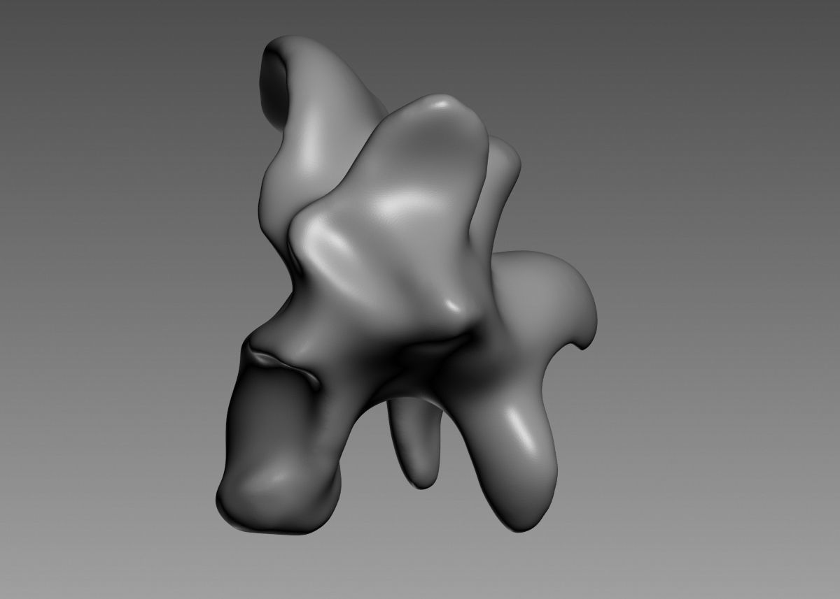 Modern Abstract Decorative sculpture 3d print model 3D print model_37