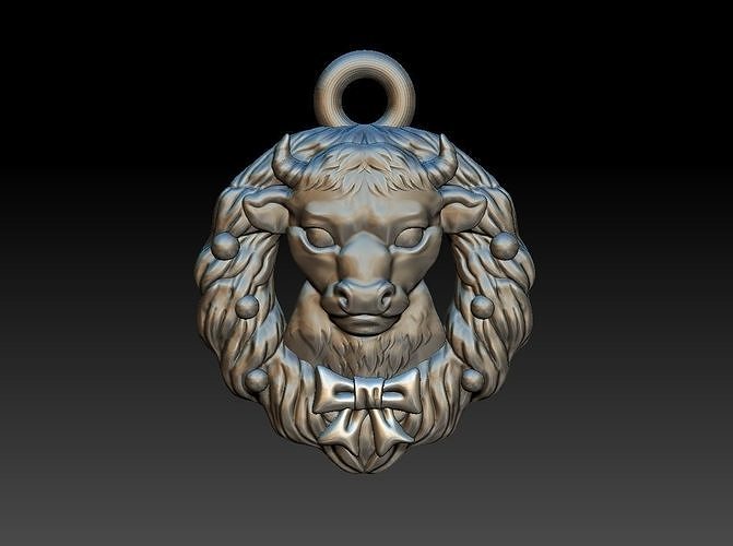 christmas wreath 3D model babybull  3D print model