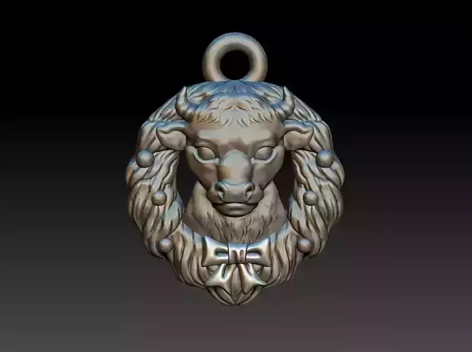 christmas wreath 3D model babybull  3D print model