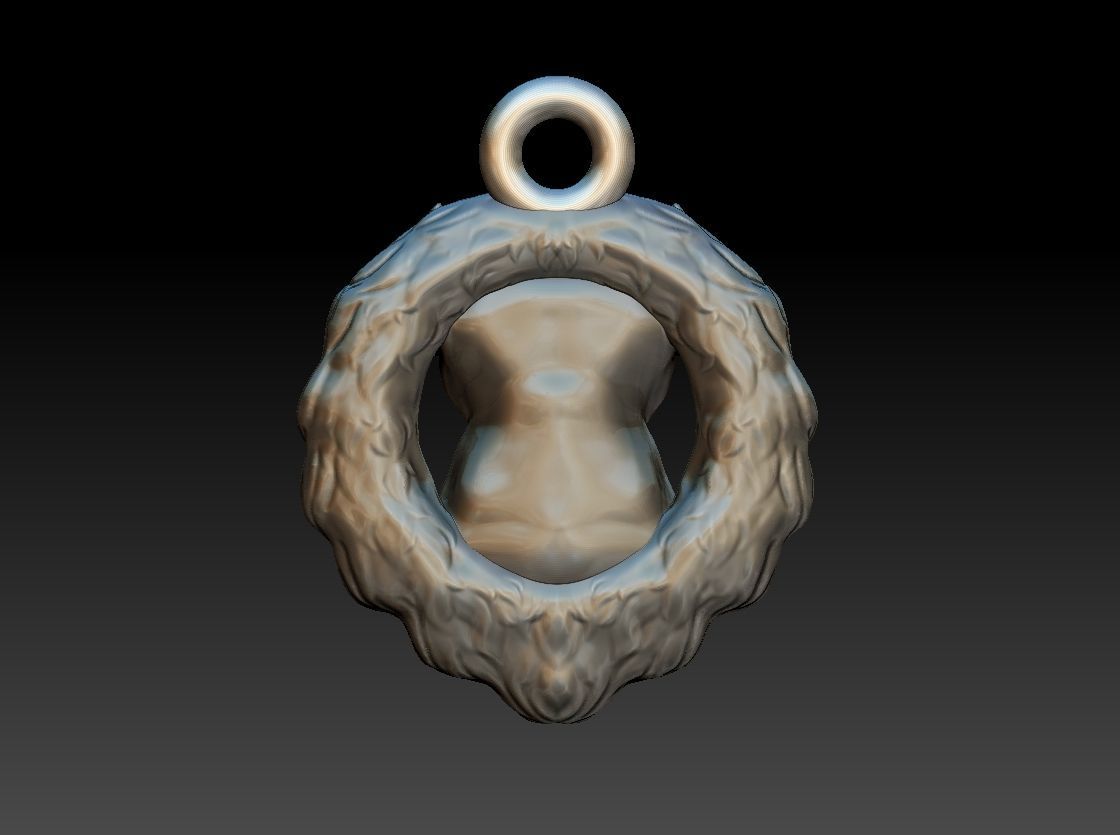 christmas wreath 3D model babybull  3D print model_3