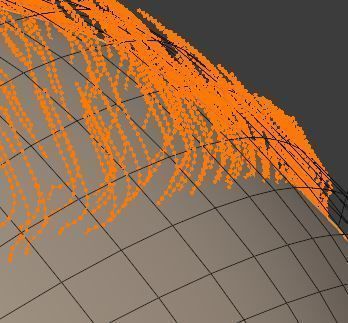 Base short particle hair Free 3D model_3