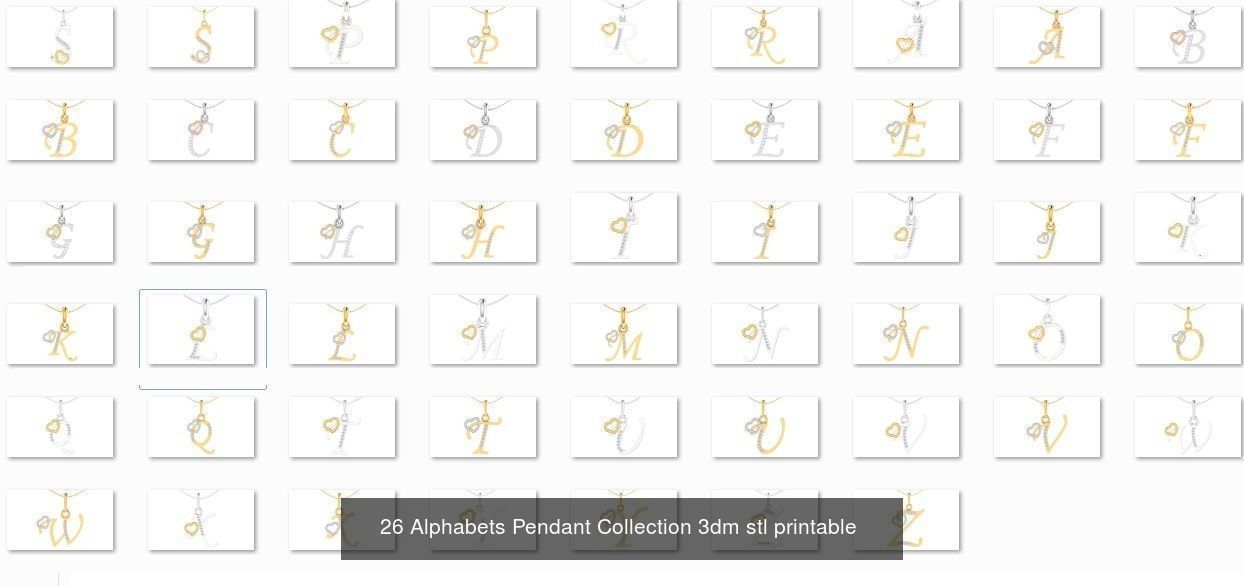 201 Love valentine ring earrings pendant 3dm render details 3D Model Collection_26