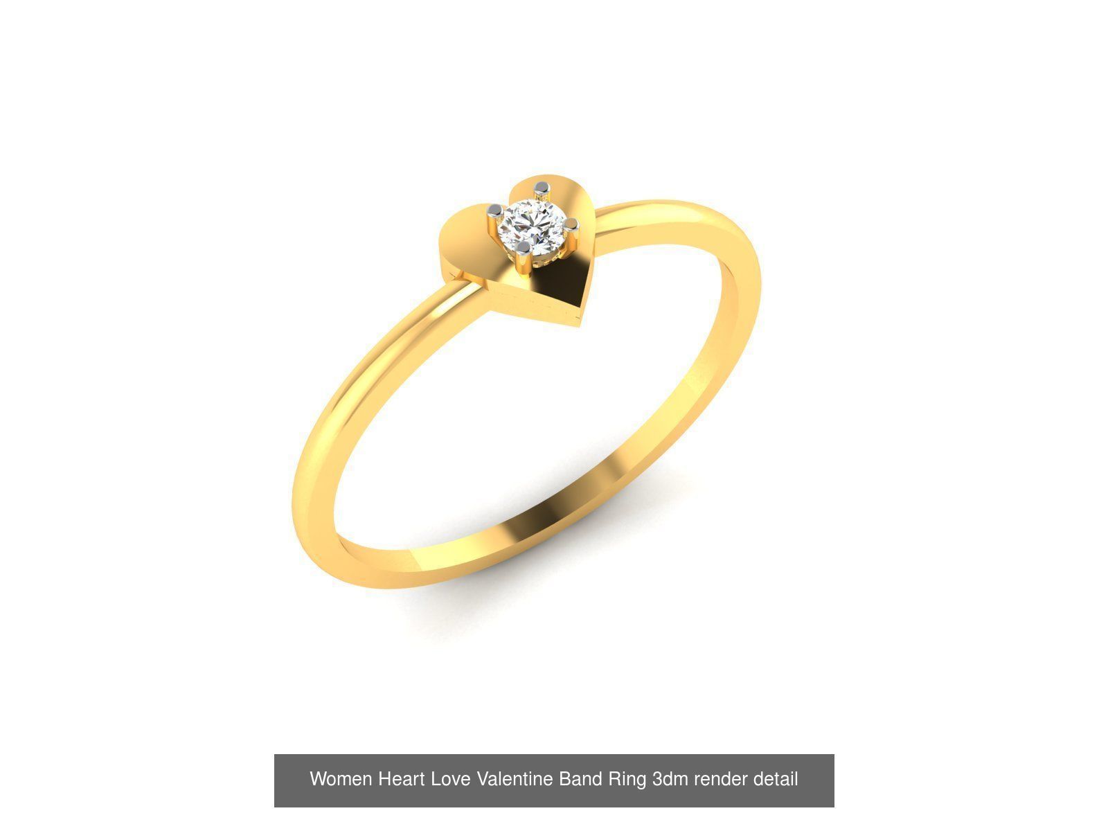 201 Love valentine ring earrings pendant 3dm render details 3D Model Collection_188