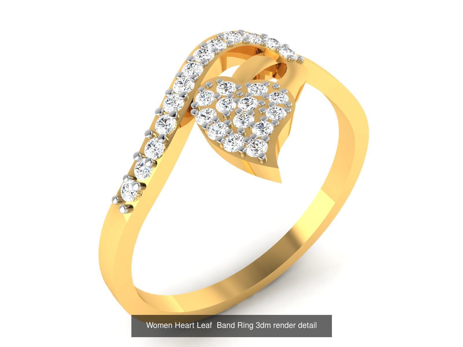 201 Love valentine ring earrings pendant 3dm render details 3D Model Collection_192