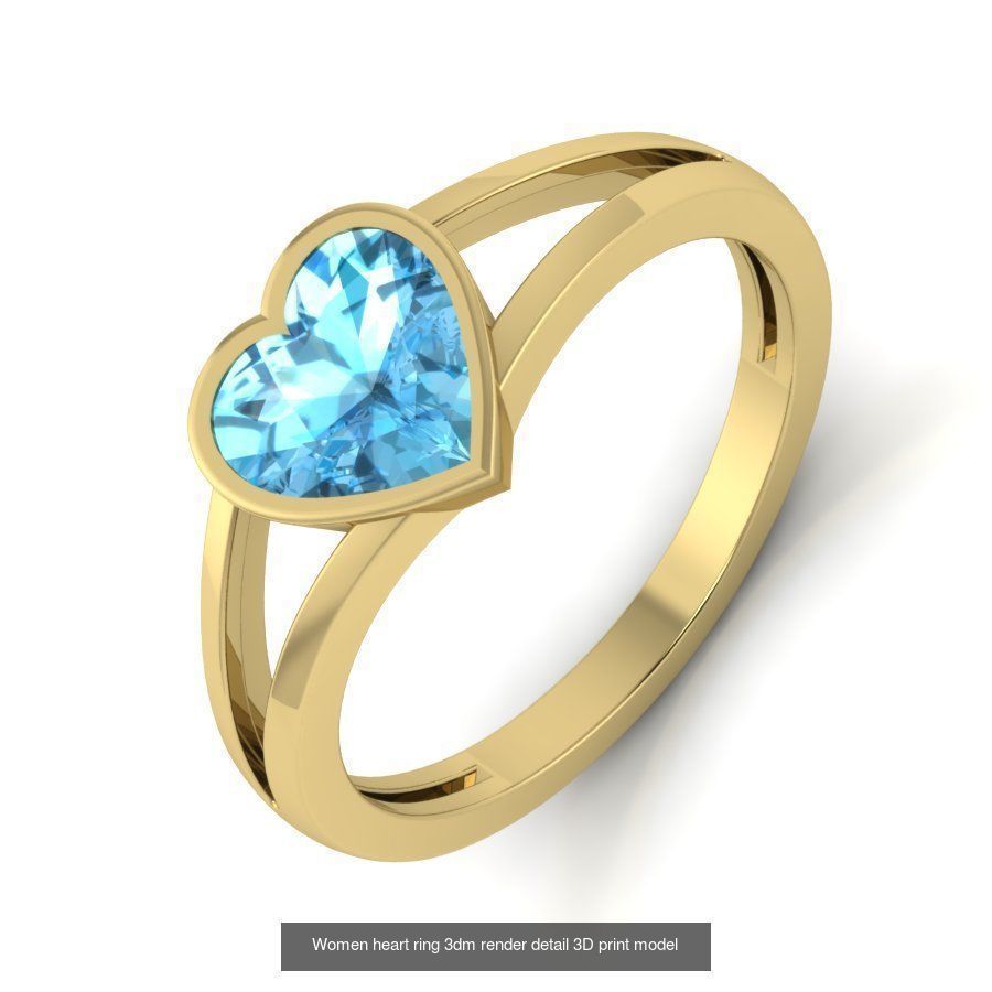 201 Love valentine ring earrings pendant 3dm render details 3D Model Collection_29