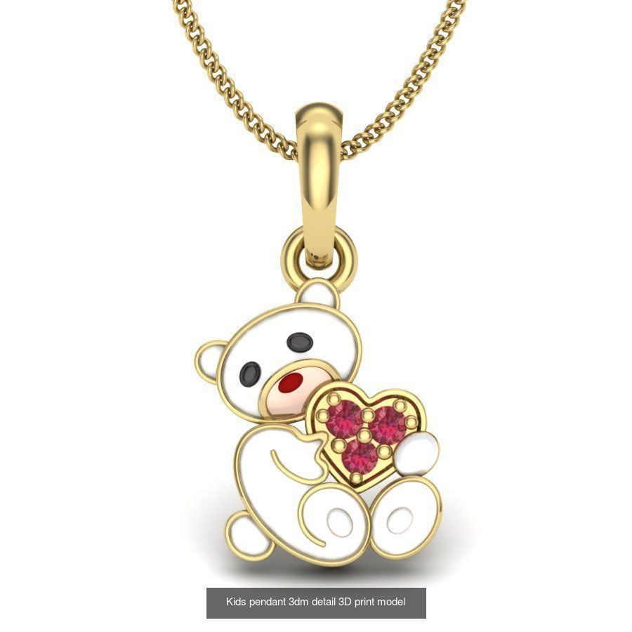 201 Love valentine ring earrings pendant 3dm render details 3D Model Collection_75