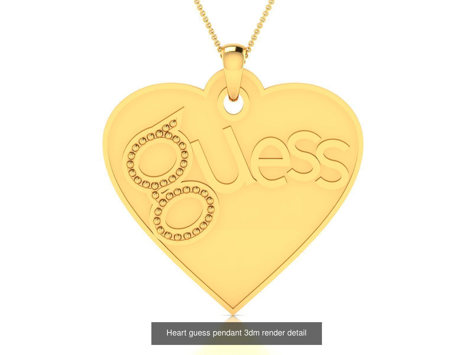 201 Love valentine ring earrings pendant 3dm render details 3D Model Collection_151