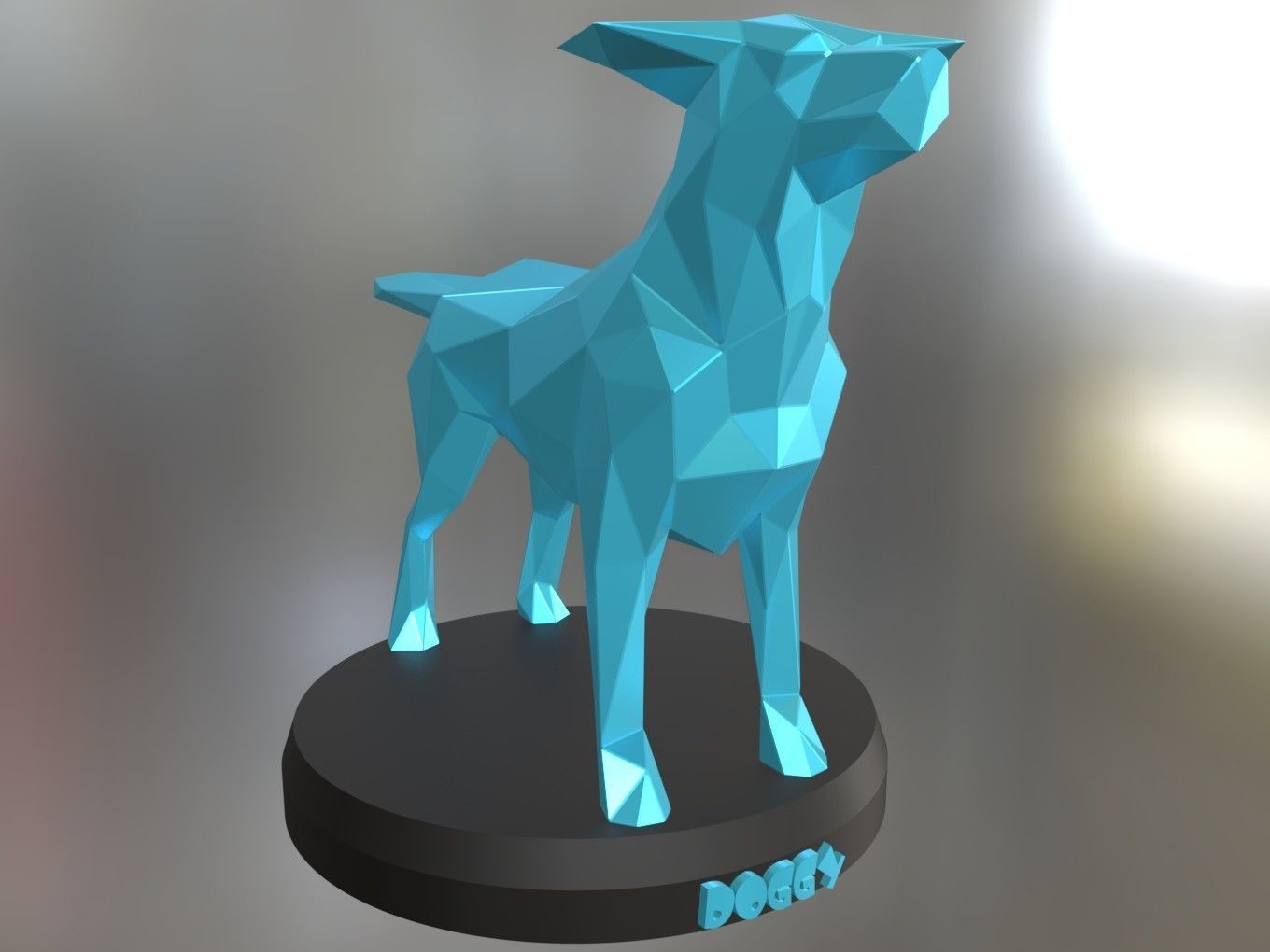 Poly Doggy 3D print model_5