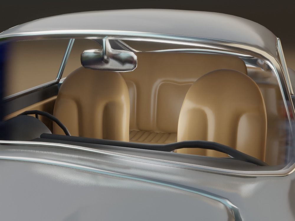 Aston Martin DB5 Car 3D model rigged 3D model_9