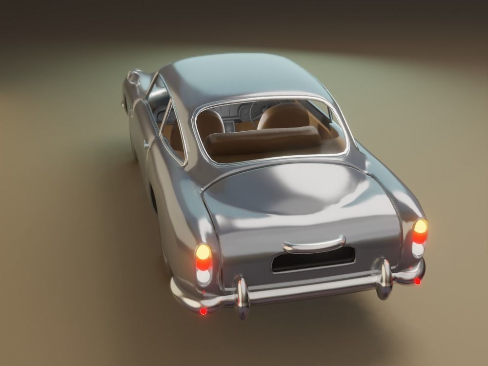 Aston Martin DB5 Car 3D model rigged 3D model_38